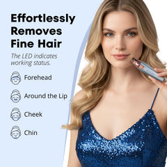 VG VOGCREST facial blade detail demonstrating gentle hair removal