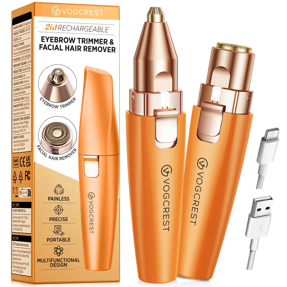 VG VOGCREST front view of orange trimmer showing compact design and portability benefit