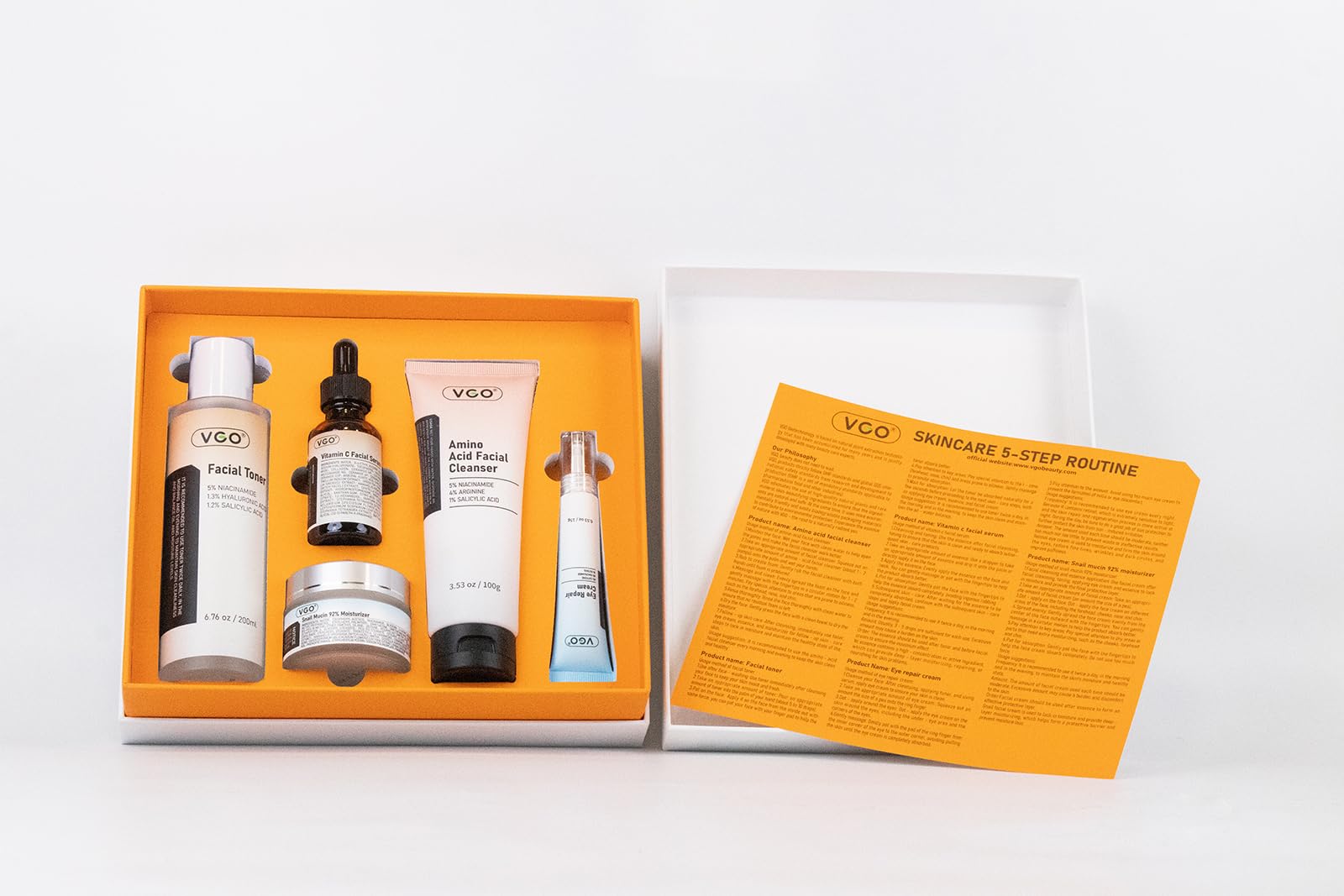 VGO routine in bathroom lifestyle scene demonstrating daily skincare use