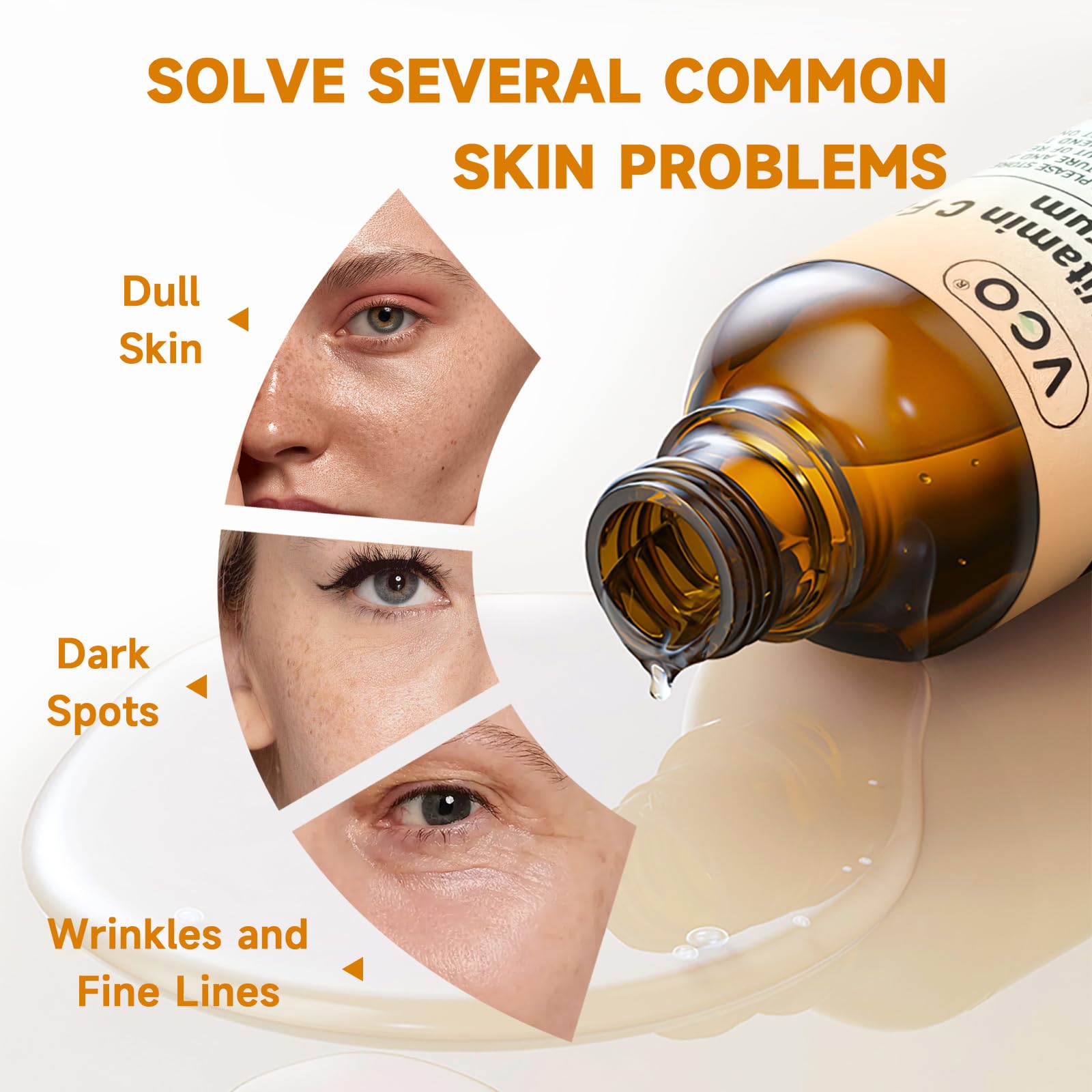 VGO serum applied to hand showing quick absorption and smooth feel