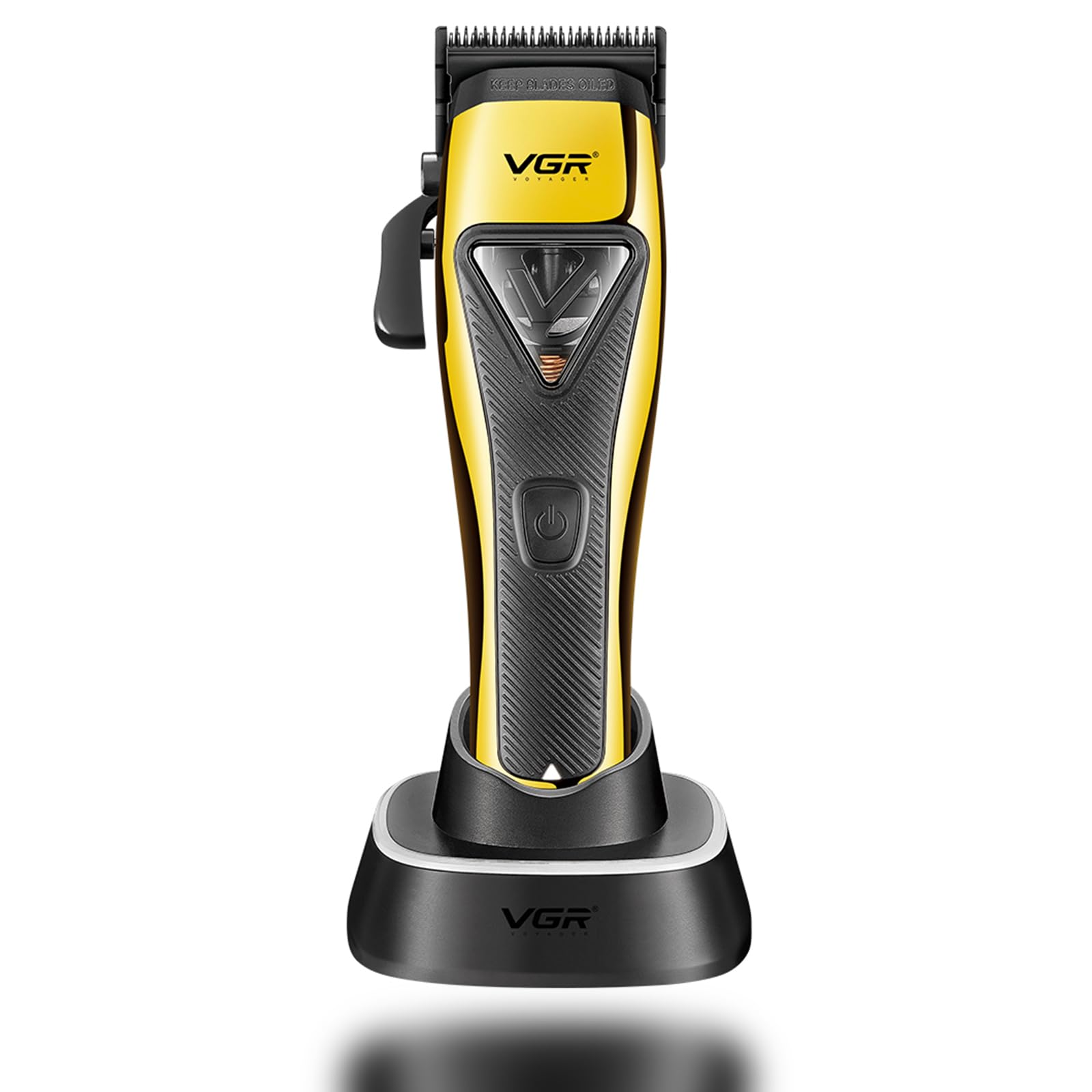 VGR 015 DLC blade close-up highlighting hypoallergenic surface and precision