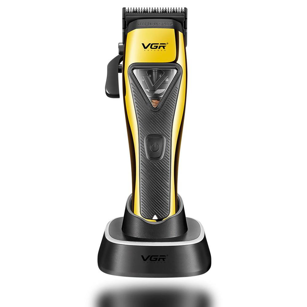 VGR 015 DLC blade close-up highlighting hypoallergenic surface and precision