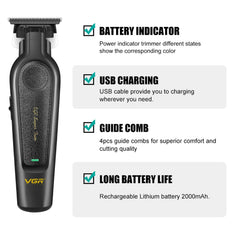 VGR 995 held in hand to show scale and portability for travel convenience