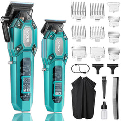 VGR clipper front view showing sleek green case and ergonomic grip for comfortable cutting