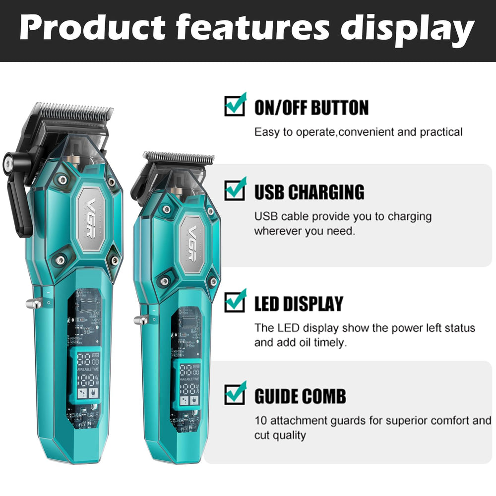 VGR transparent grip detail revealing internal mechanism and clear inspection advantage