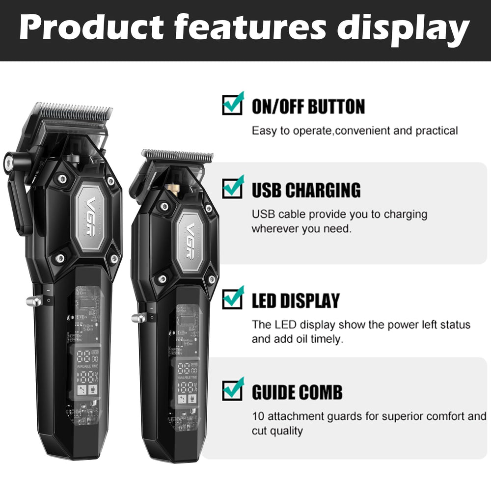 VGR transparent grip detail revealing internal mechanism for visual appeal