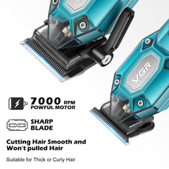 VGR trimmer close up of precision blade delivering sharp edges and clean finishes