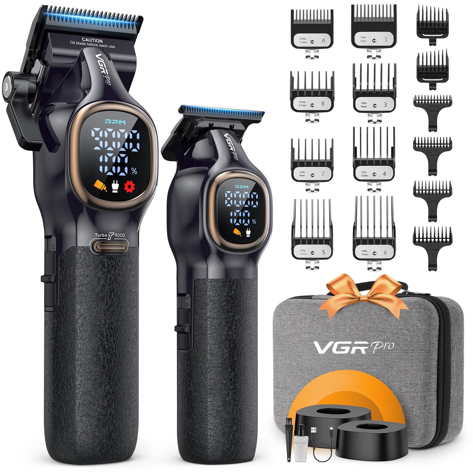 VGRPRO clipper front view showing ergonomic design and controls for comfortable use