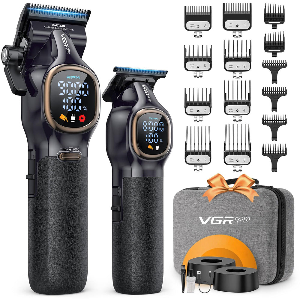 VGRPRO clipper front view showing ergonomic design and controls for comfortable use