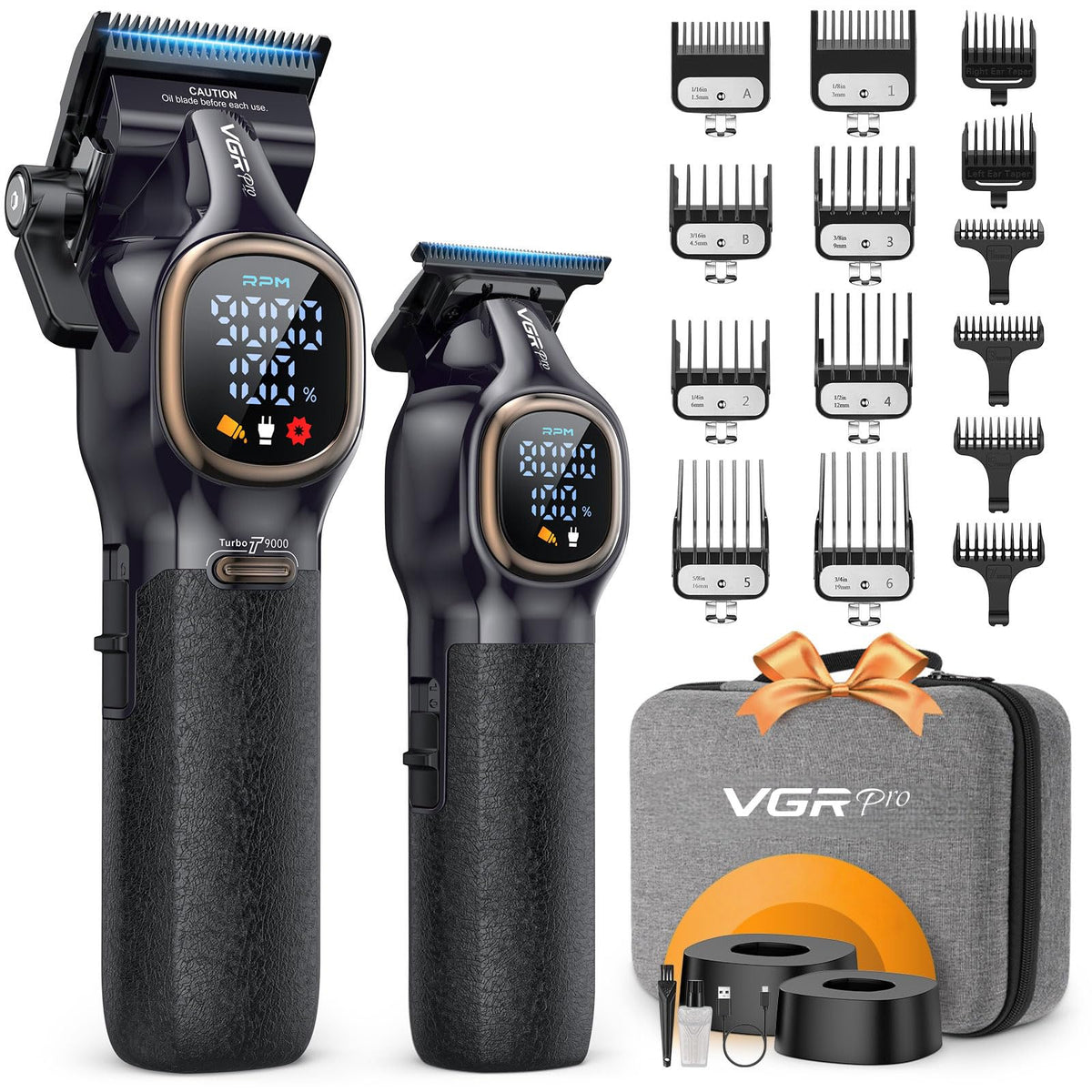 VGRPRO clipper front view showing ergonomic design and controls for comfortable use