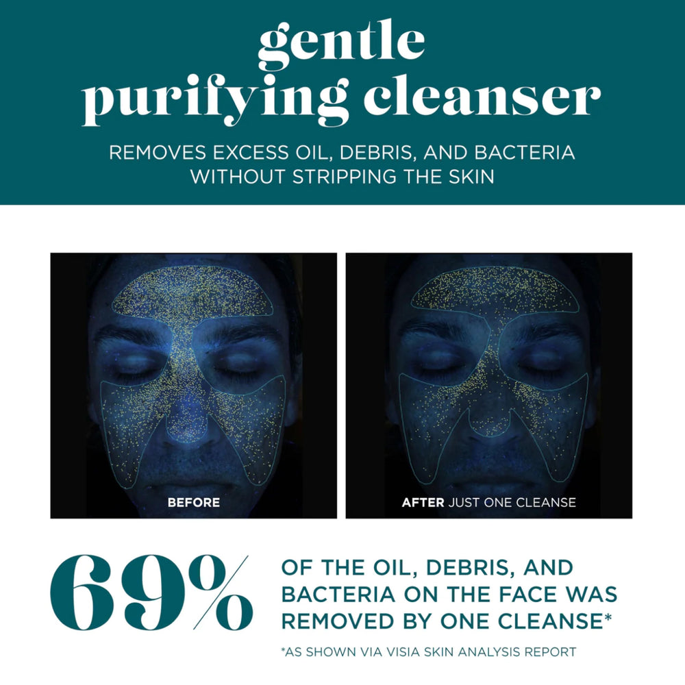 VI DERM bottle on bathroom vanity in routine setting promoting daily skincare use