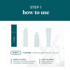 VI DERM bottle held in hand showing 4 fl oz size and travel-friendly benefit