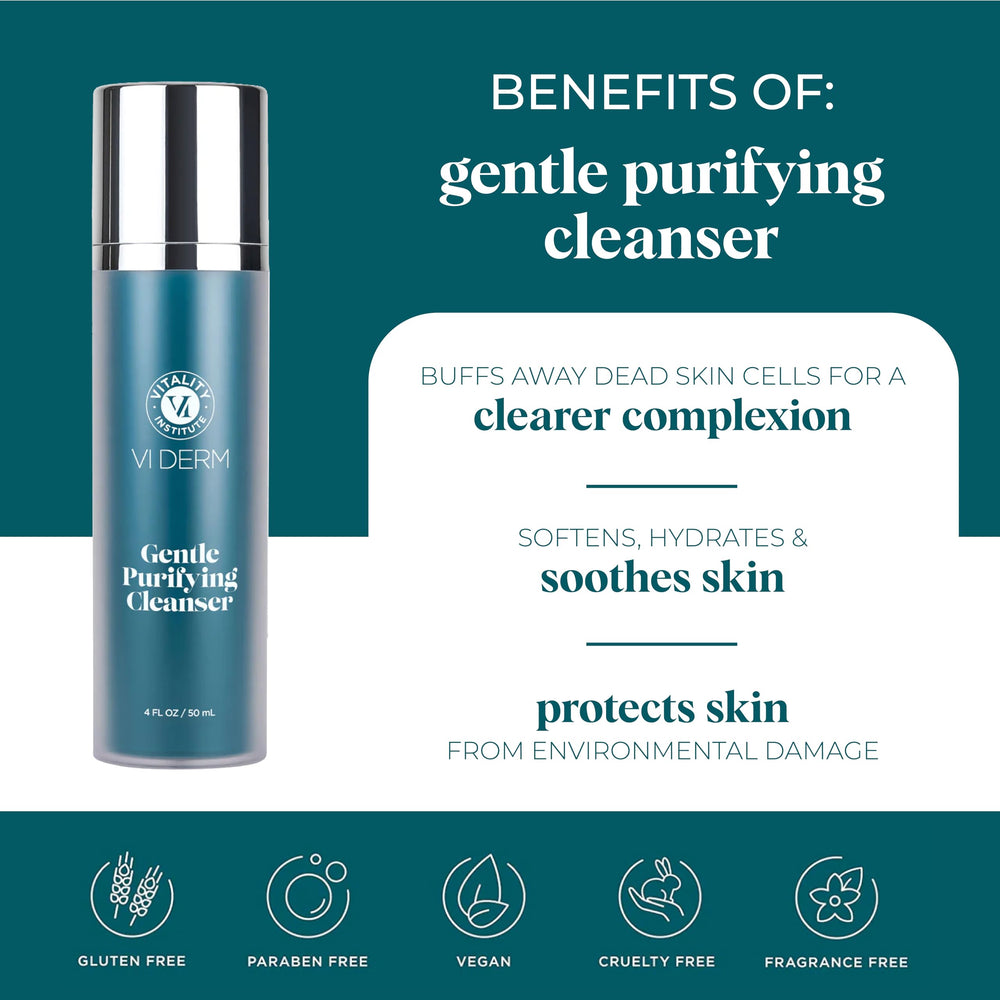 VI DERM label close-up highlighting ingredients and usage instructions