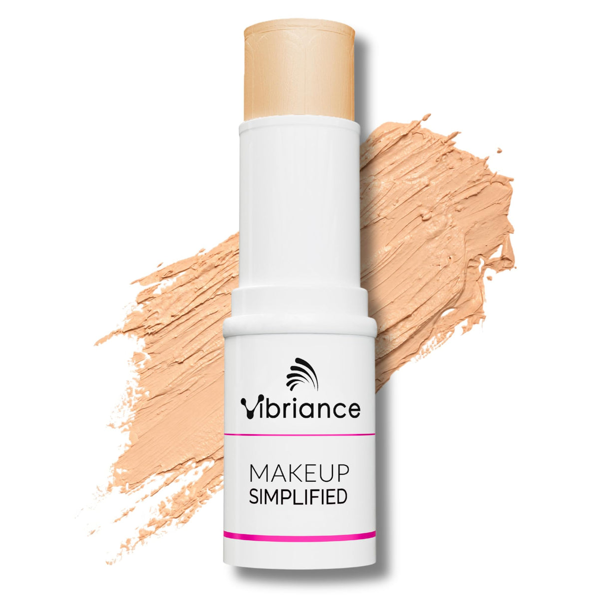 Vibriance stick front view showing compact packaging and easy application