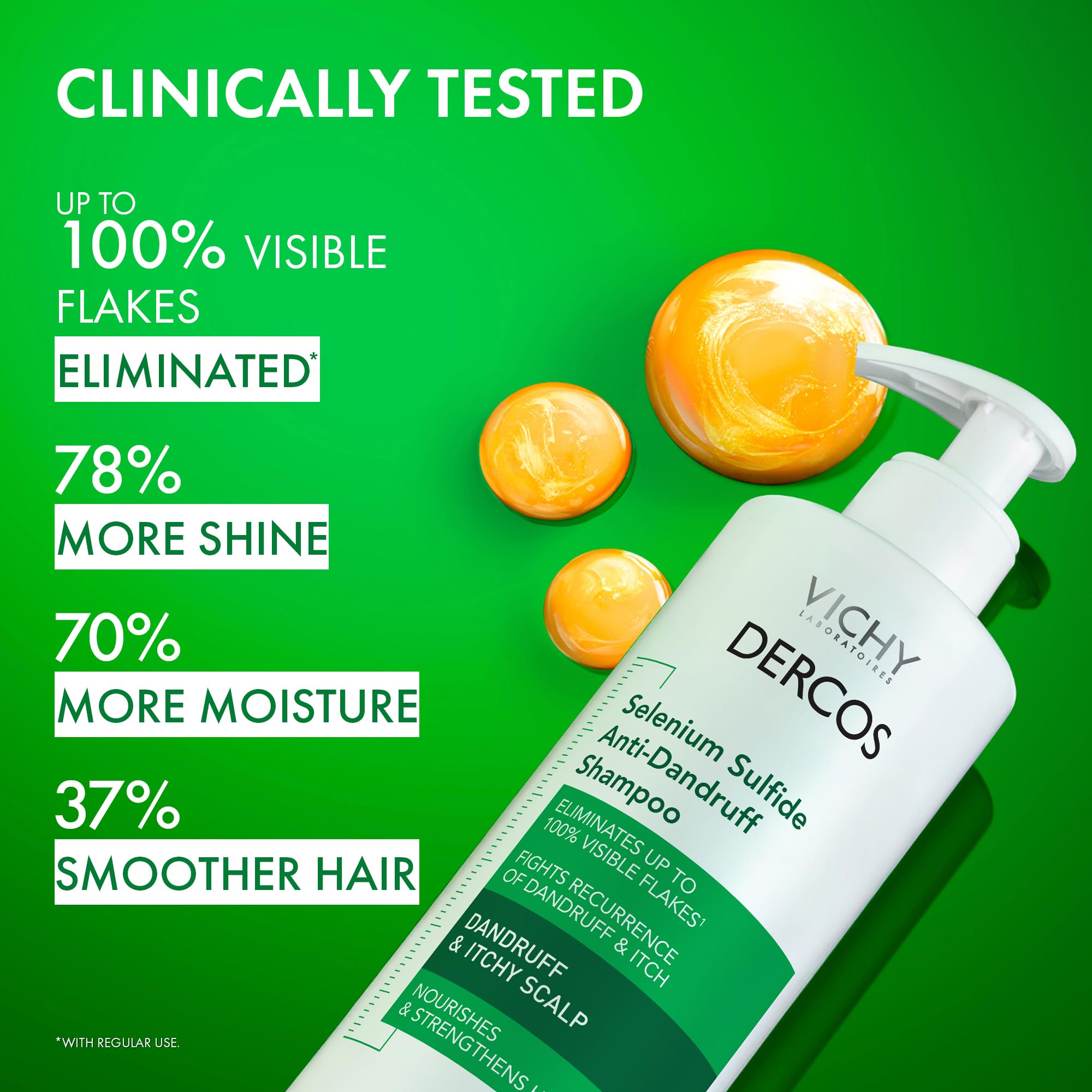 VICHY Dercos ingredient label close-up highlighting 0.6% selenium