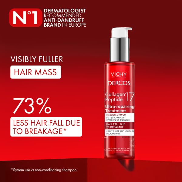 VICHY close-up of creamy treatment texture highlighting bonding properties