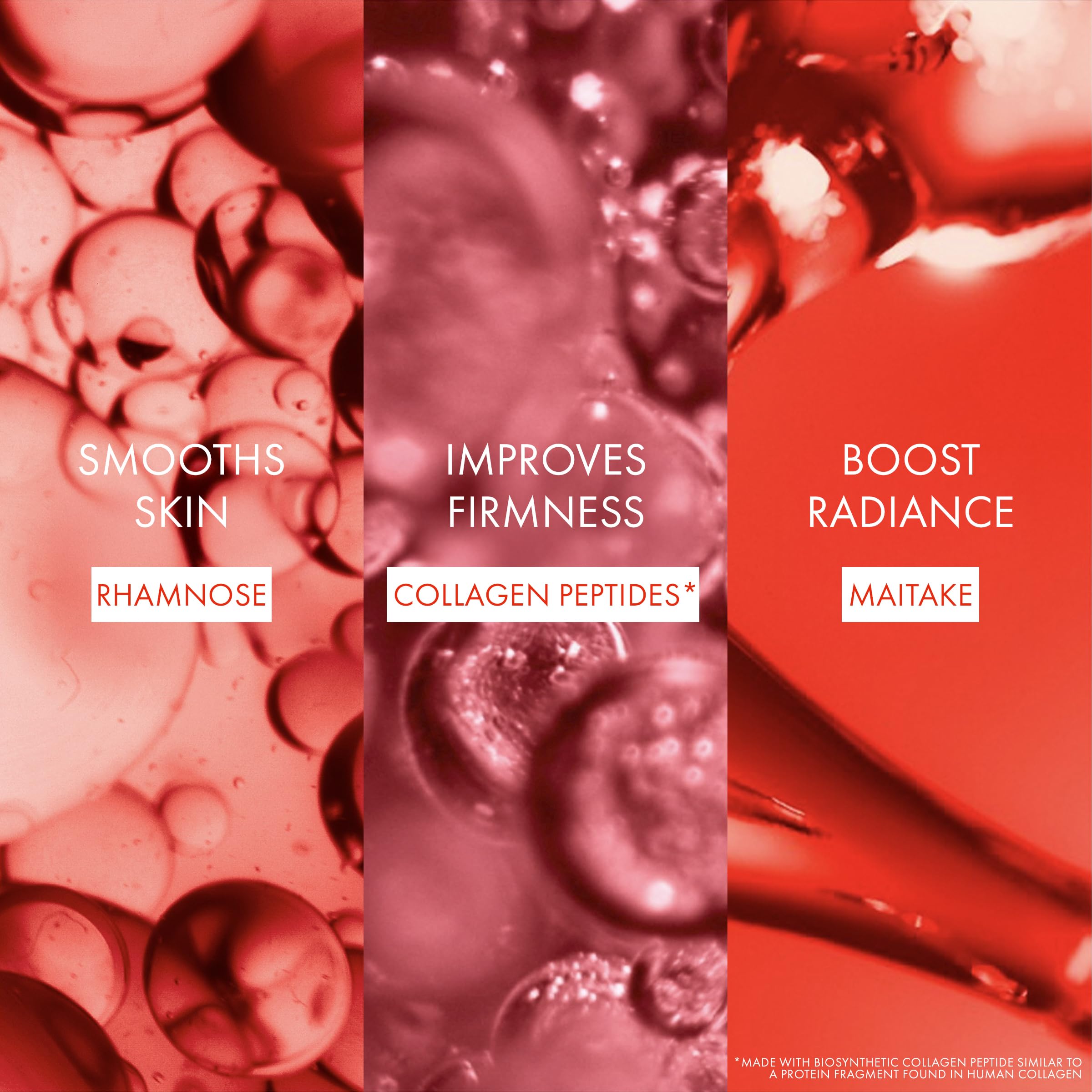 VICHY bottle label detail with ingredient names for clear product information