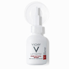 VICHY front packaging showing bottle and box, clear anti-wrinkle benefits