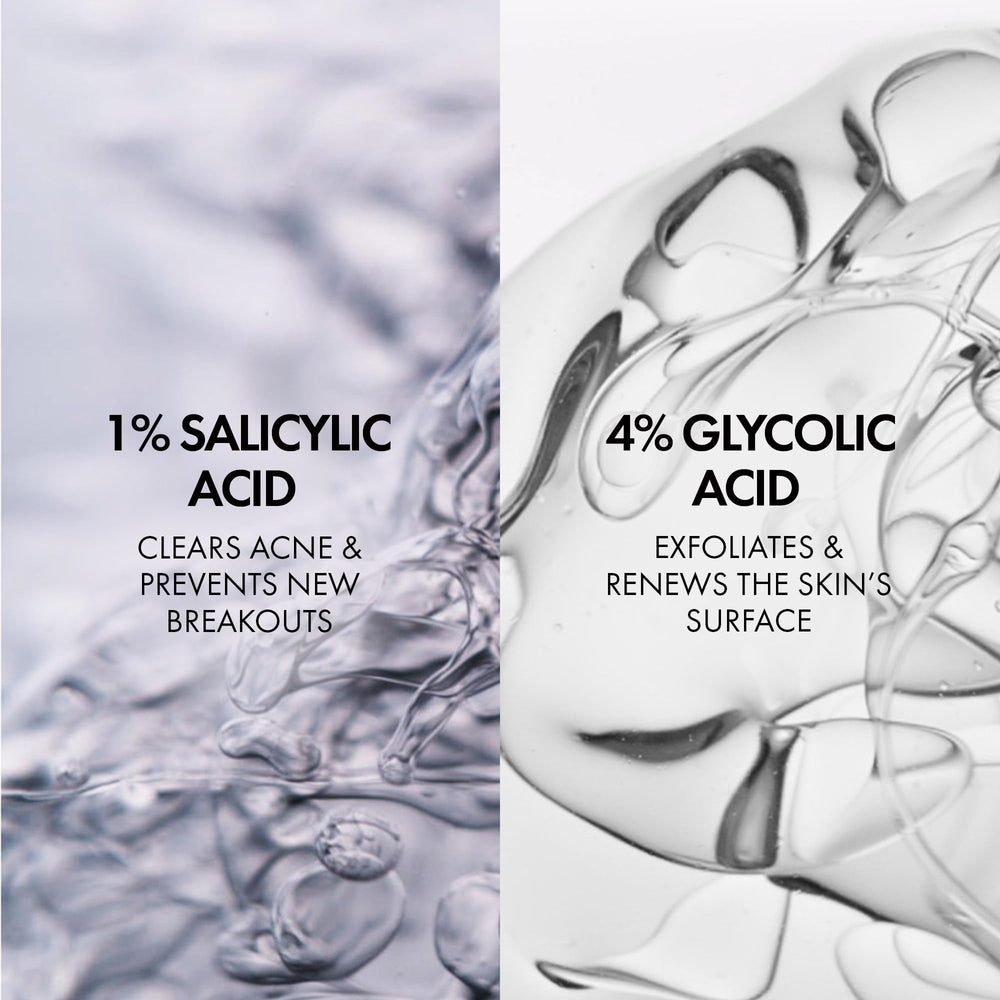 Vichy Normaderm ingredients label photo emphasizing active acids and mineral water benefit