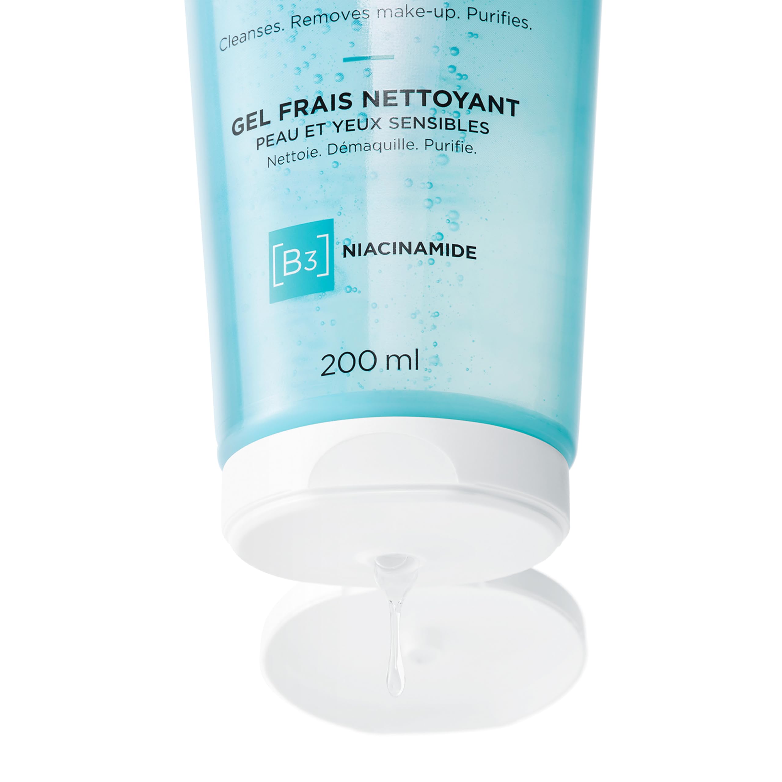 VICHY applied near eye area to show gentle, ophthalmologist-tested safety