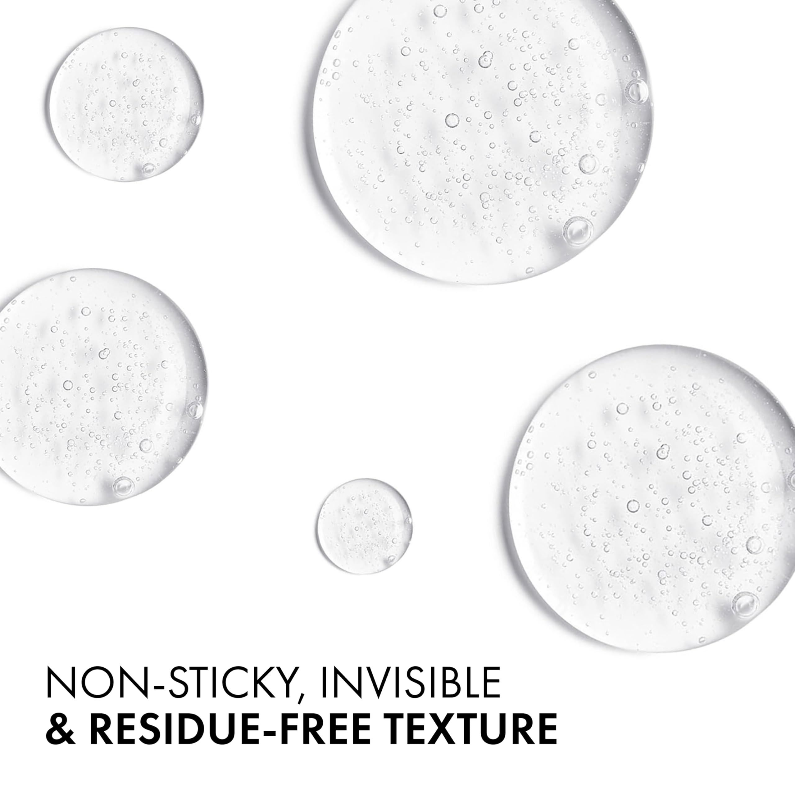 Vichy roll-on size comparison next to toiletry items showing travel convenience