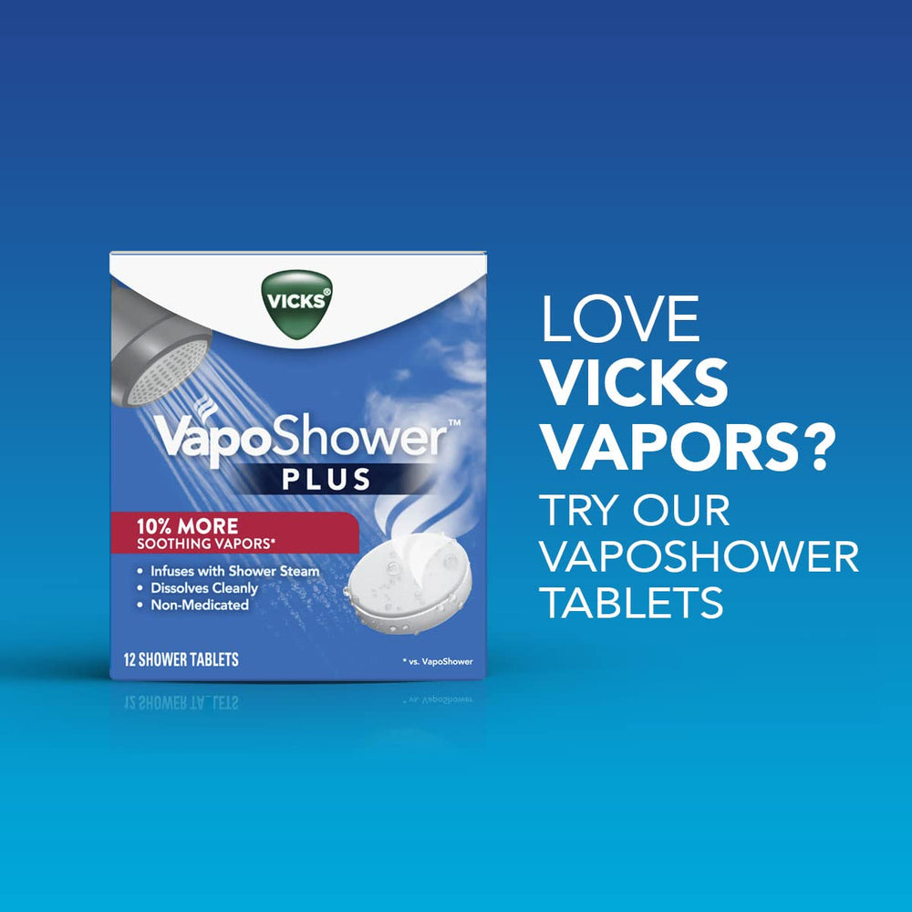 Lifestyle bathroom scene with Vicks bath creating a relaxing atmosphere benefit