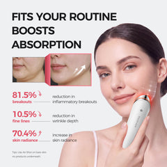 Viconor handheld wand in use demonstrating easy daily treatment