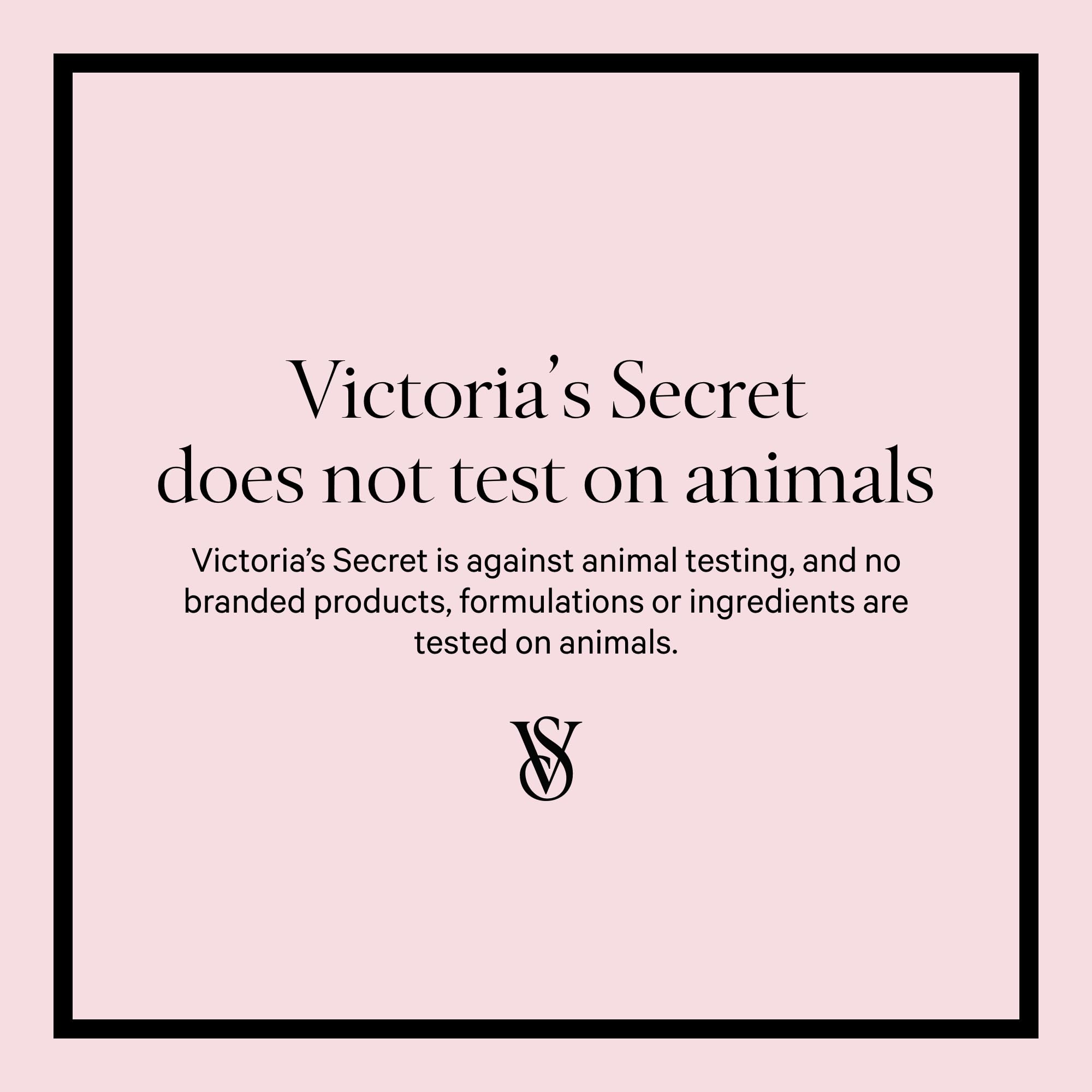 Victoria's Secret on bathroom shelf lifestyle image conveying daily routine freshness