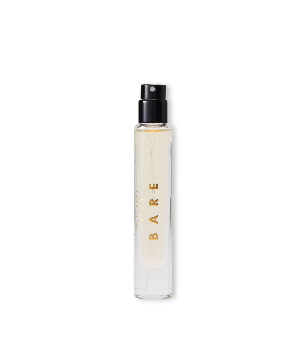 Close-up of Victoria's Secret Bare atomizer nozzle highlighting fine mist and precise application