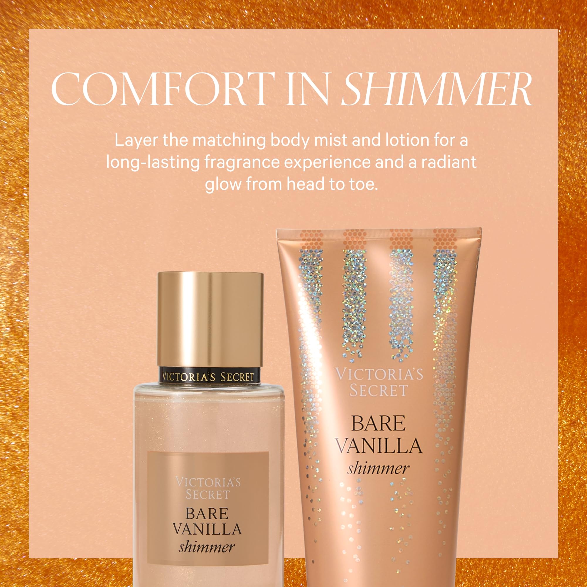 Victoria's Secret applied on forearm demonstrating subtle glow benefit