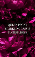 Victoria's Secret close-up of queen peony note highlighting floral richness