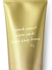 Victoria's Secret lotion cap open pouring product, quick absorption benefit