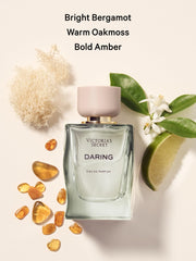 Victoria's Secret close-up of label detailing scent name and notes