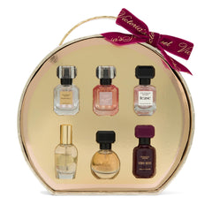 Victoria's Secret front packaging showing the six mini bottles and attractive gift presentation benefit: easy gifting