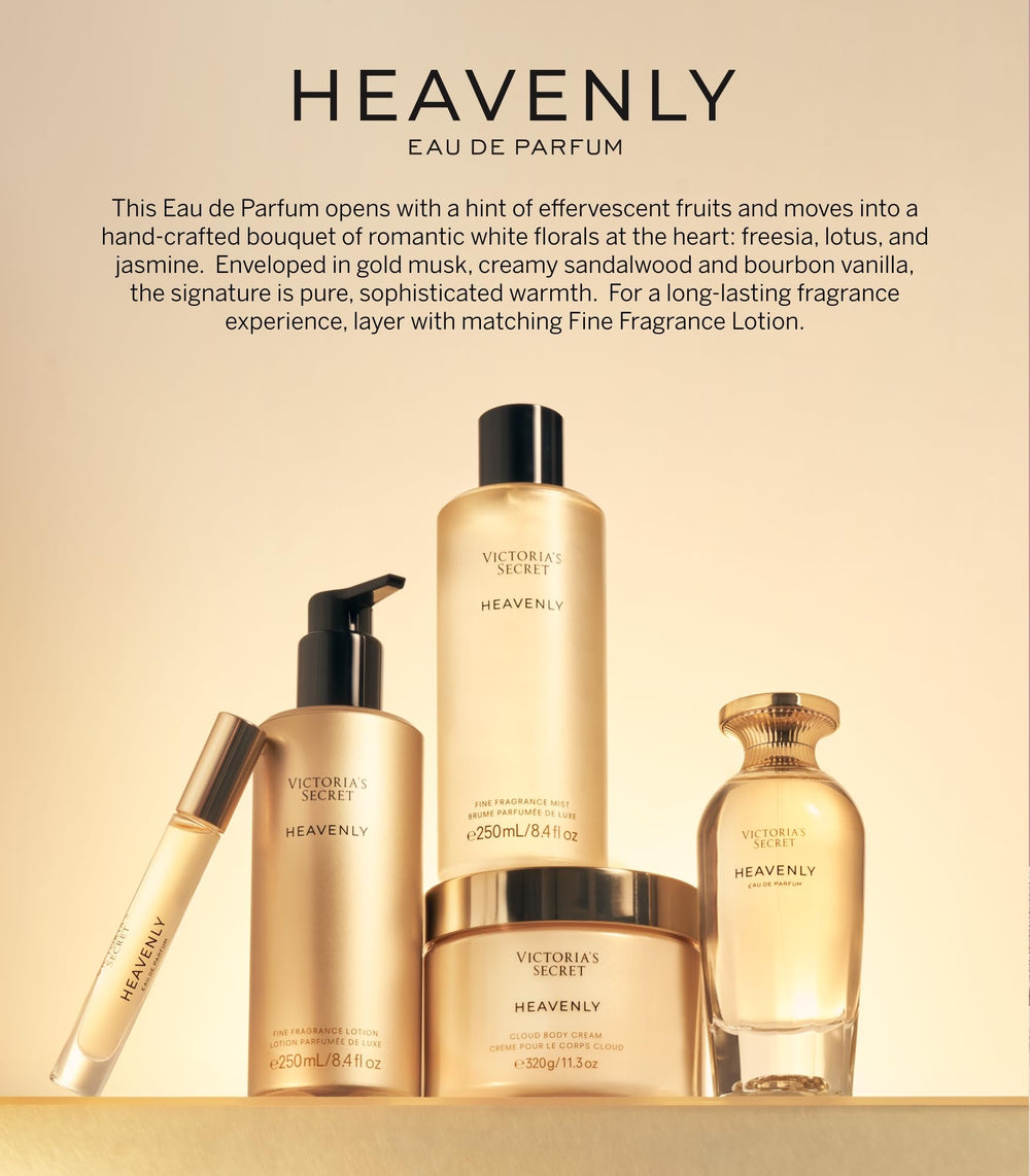 Victoria's Secret Heavenly paired with matching lotion for enhanced longevity and layering
