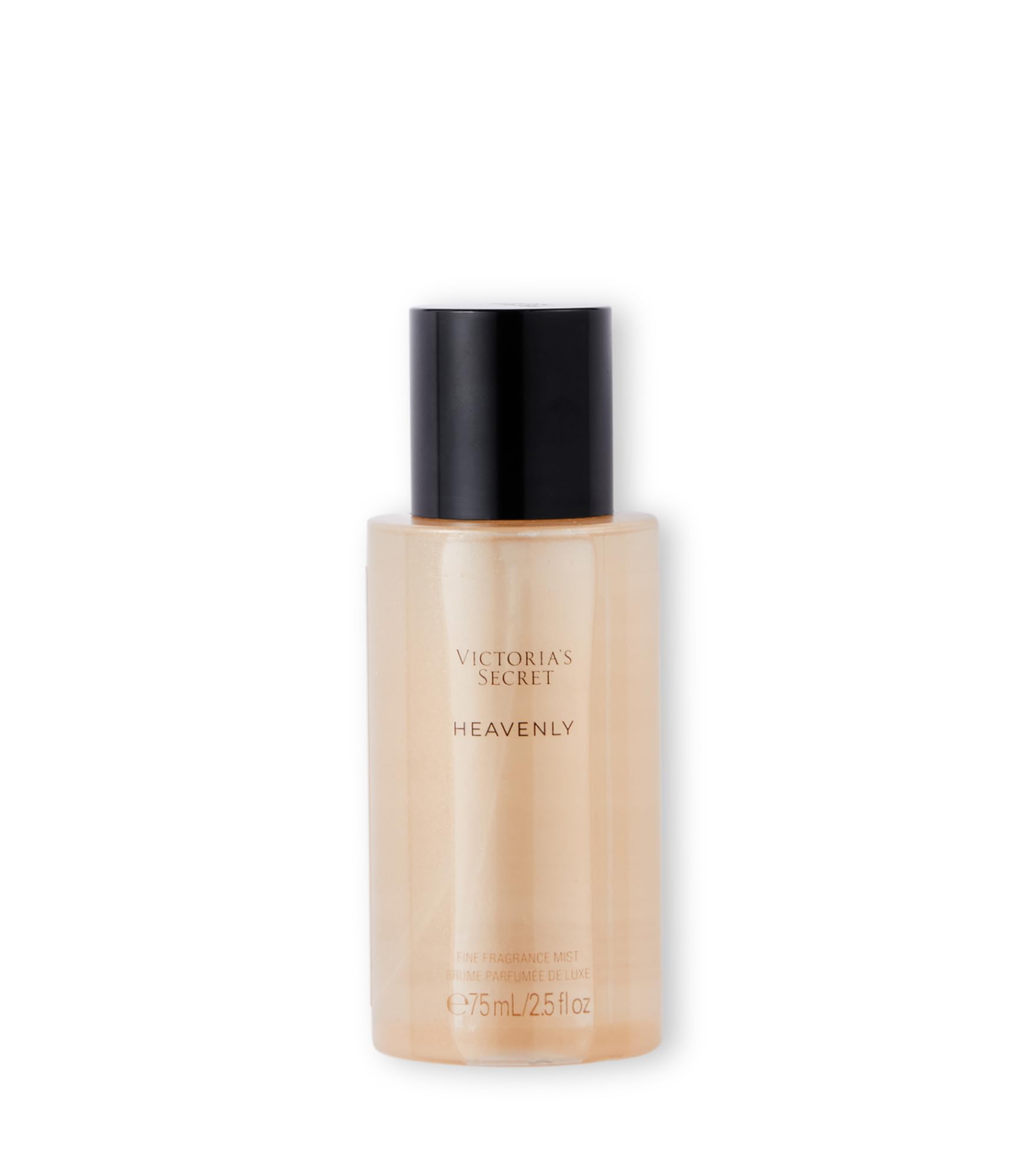 Victoria's Secret front packaging showing compact 2.5 fl oz bottle and label benefit travel-ready