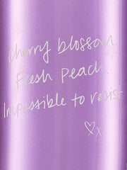 Victoria's Secret close-up of mist nozzle highlighting fine spray and easy use
