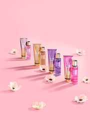 Victoria's Secret with matching lotion showing layering for longer-lasting scent