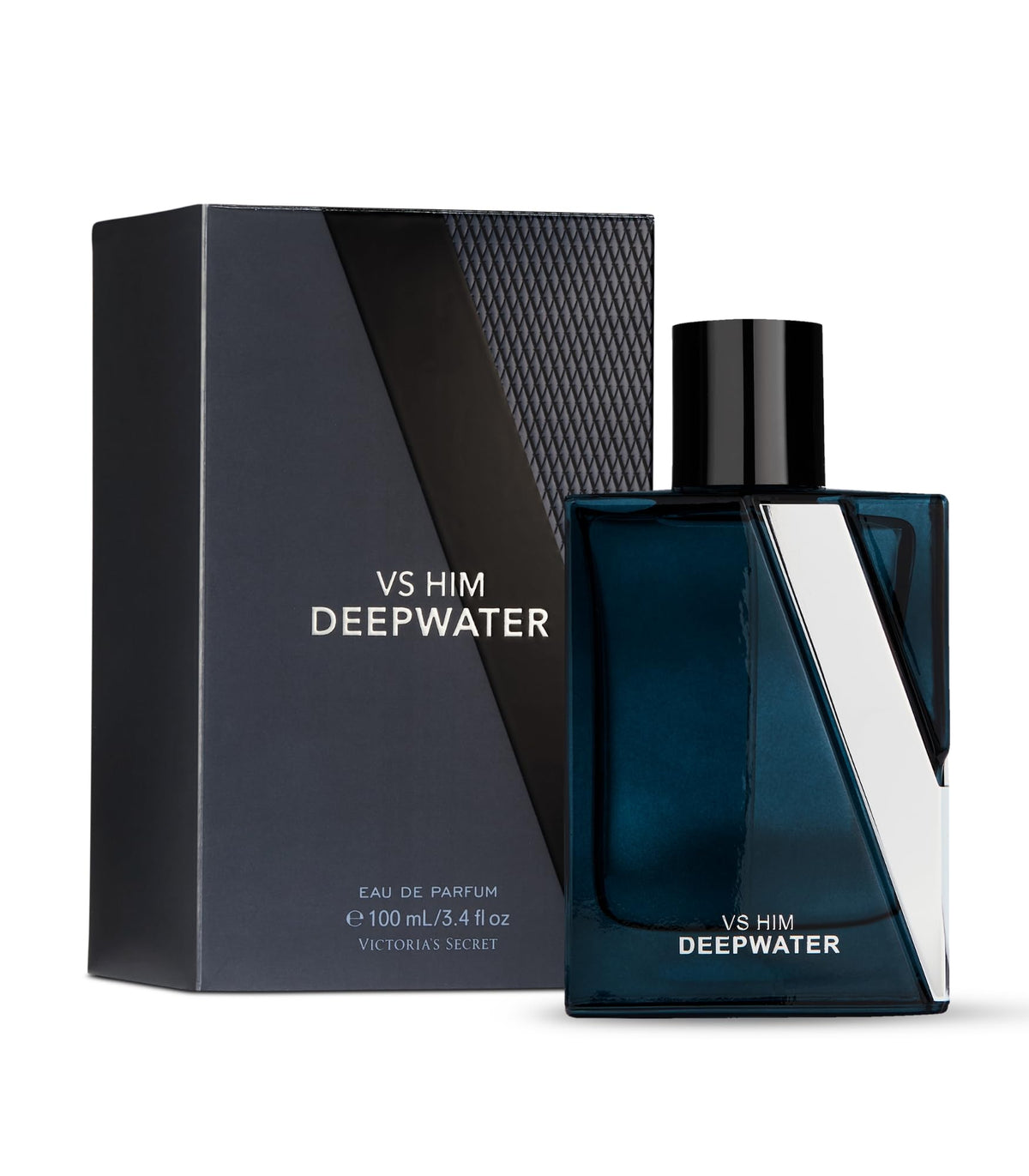Victoria's Secret VS Him Deepwater front bottle showing sleek design and instant freshness