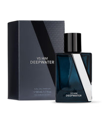 Victoria's Secret VS Him Deepwater front bottle showing crisp modern packaging and instant freshness