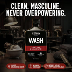 Victory Barber & Brand activated charcoal texture detail showing detoxifying action