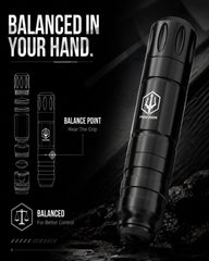 Vidattx POSEIDON two batteries with USB-C cable demonstrating longer runtime