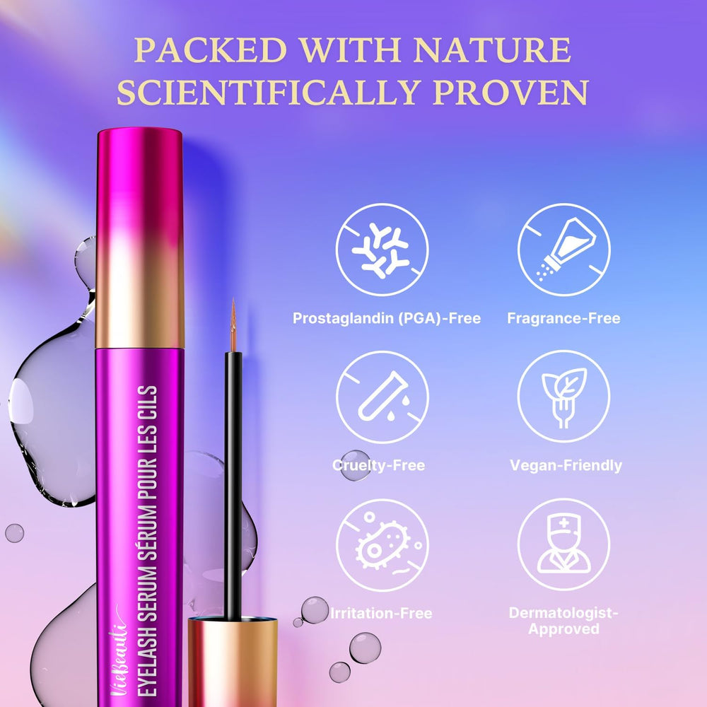 VieBeauti applied along lash line demonstrating easy use