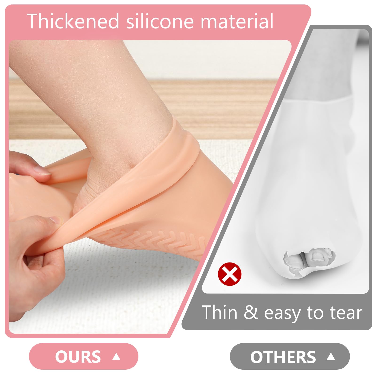 Vigdit sole detail with non-slip dots offering secure grip and safer movement