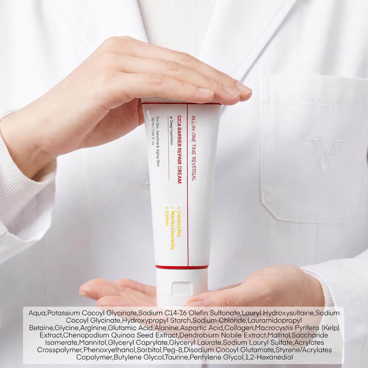 Vigority product label detail emphasizing key actives and claims