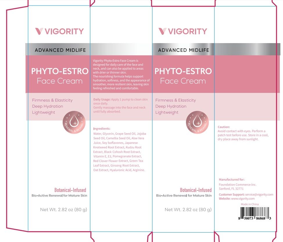 Vigority on bathroom shelf in routine setting promoting daily use