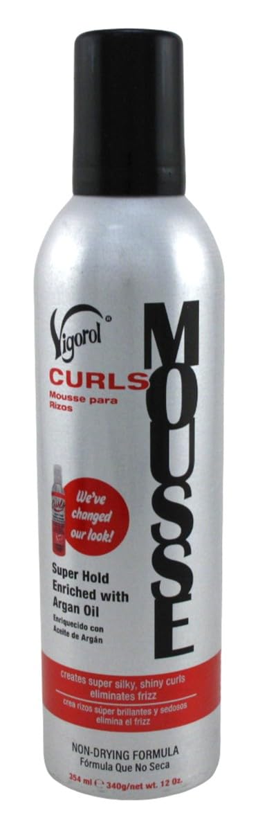 Vigorol foam texture closeup demonstrating airy mousse for even curl coverage