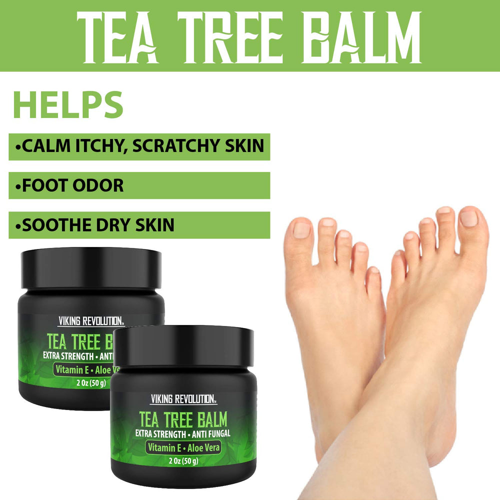 Viking Revolution applied to toes demonstrating targeted foot care and soothing moisturization