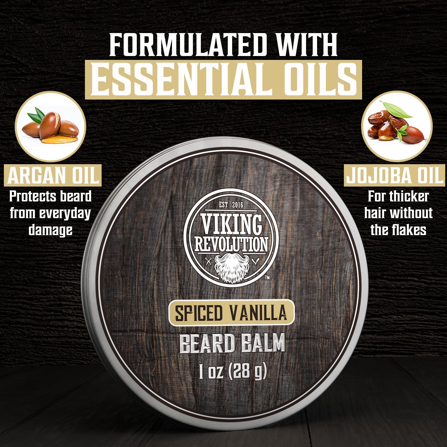 viking revolution balm on fingertips being warmed for application, ensures even distribution benefit
