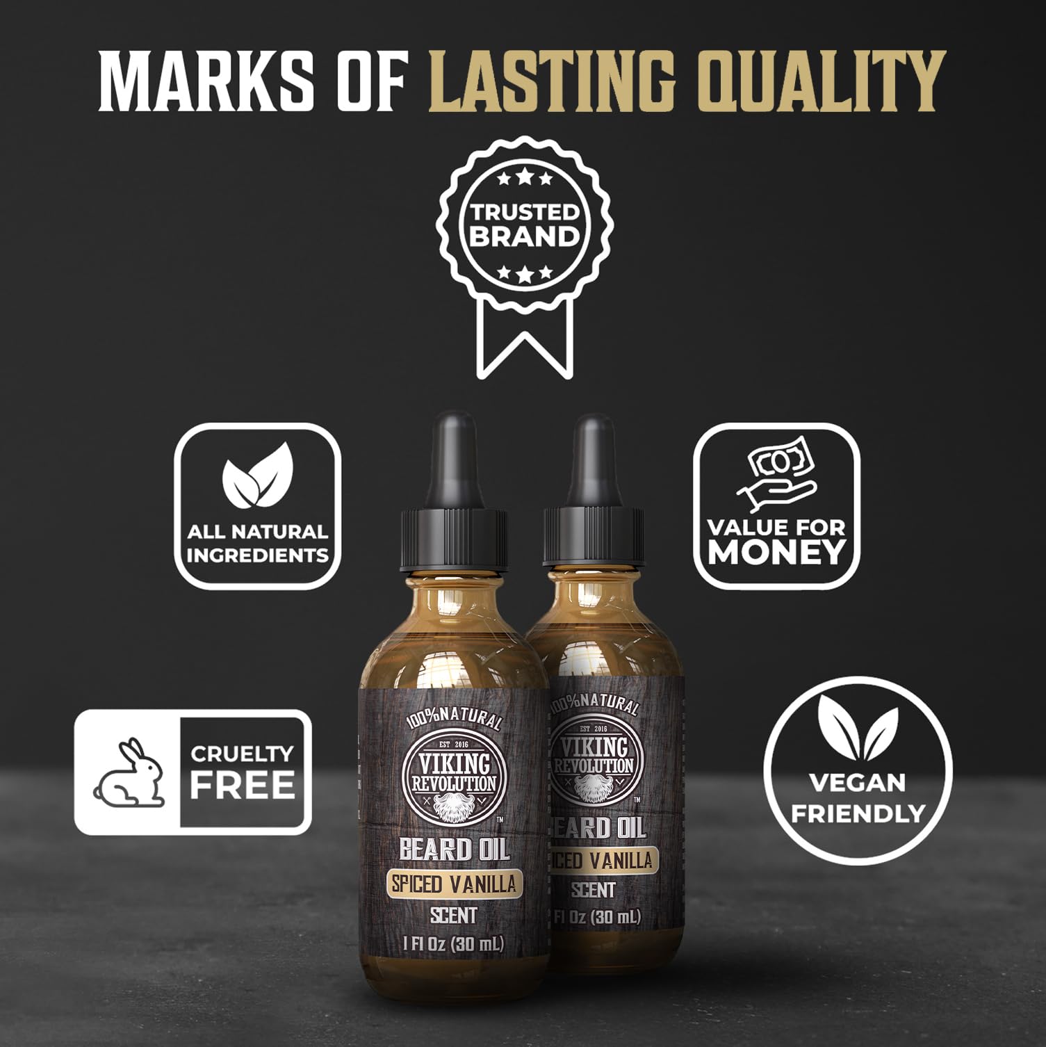 Viking Revolution beard before and after softening frizz for smoother appearance